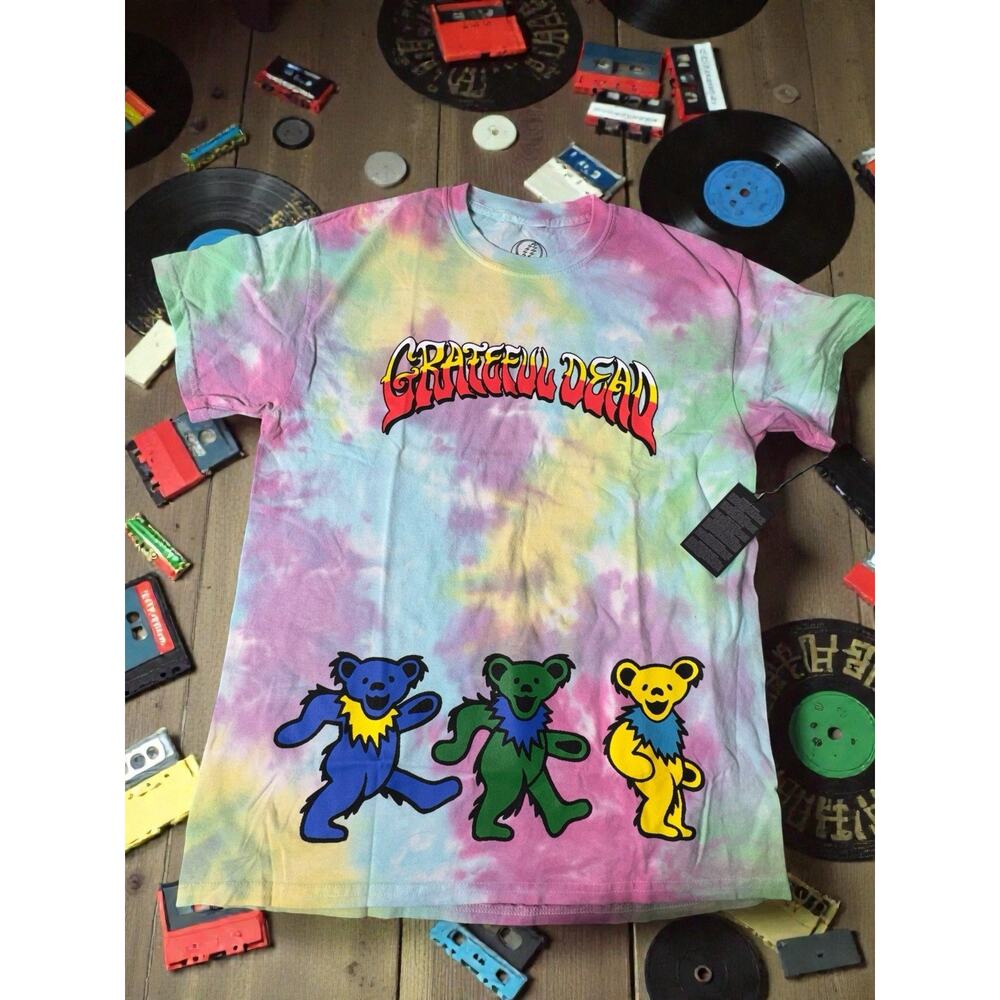 Grateful Dead Tie Dye Dancing Bears T Shirt Women’s Small NWT